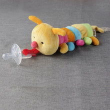 Load image into Gallery viewer, 1Pc Cute Baby Cartoon Dummy Pacifier Chain Clips Newborn Plush Animal Toys Toddler Soother Nipples Holder (not include Pacifier)