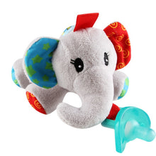 Load image into Gallery viewer, 1Pc Cute Baby Cartoon Dummy Pacifier Chain Clips Newborn Plush Animal Toys Toddler Soother Nipples Holder (not include Pacifier)