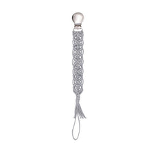 Load image into Gallery viewer, Baby Pacifiers Infant Kids Cotton Tassel Crochet Pacifier Clip for Newborn Baby Teething Soother Chew Dummy Chains Handmade