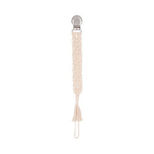 Load image into Gallery viewer, Baby Pacifiers Infant Kids Cotton Tassel Crochet Pacifier Clip for Newborn Baby Teething Soother Chew Dummy Chains Handmade