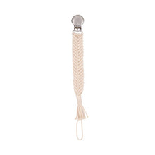 Load image into Gallery viewer, Baby Pacifiers Infant Kids Cotton Tassel Crochet Pacifier Clip for Newborn Baby Teething Soother Chew Dummy Chains Handmade