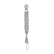 Load image into Gallery viewer, Baby Pacifiers Infant Kids Cotton Tassel Crochet Pacifier Clip for Newborn Baby Teething Soother Chew Dummy Chains Handmade