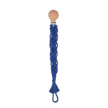 Load image into Gallery viewer, Baby Pacifiers Infant Kids Cotton Tassel Crochet Pacifier Clip for Newborn Baby Teething Soother Chew Dummy Chains Handmade