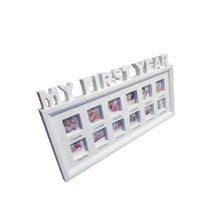 Load image into Gallery viewer, Creative DIY 0-12 Month Baby "MY FIRST YEAR" Pictures Souvenirs Commemorate Kids Growing Memory Gift Display Plastic Photo Frame