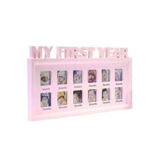 Load image into Gallery viewer, Creative DIY 0-12 Month Baby "MY FIRST YEAR" Pictures Souvenirs Commemorate Kids Growing Memory Gift Display Plastic Photo Frame