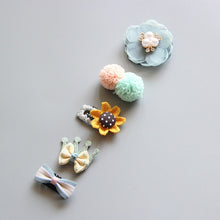 Load image into Gallery viewer, 5Pcs/Set Baby Hair clip Set Baby Headband Accessories Cross Kid Hair Clip Cartoon Girl Hair Clip Baby Barrettes Hair Accessories